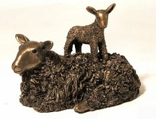 Ewe with Lamb by Veronica Ballan